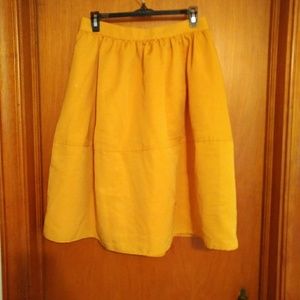 Gold skirt
